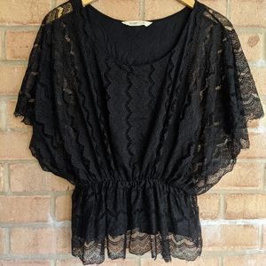 Dressy Black Lace Top